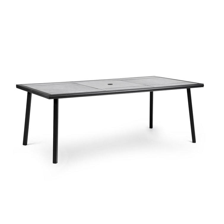 greemotion 76 Inch Long Ceramic Tile Top Outdoor Dining Table & Reviews